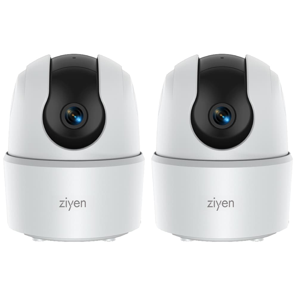 Kit De Dos Cámaras De Seguridad Interior Ziyen Wifi Vision Nocturna 2mp