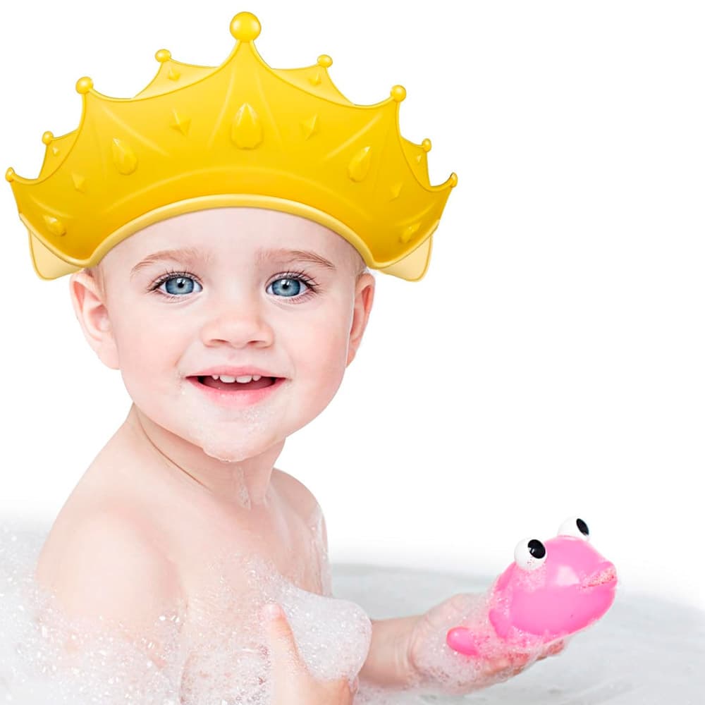 Gorro De Ducha Corona Protege Ojos Gadnic Para Bebés y Niños 
