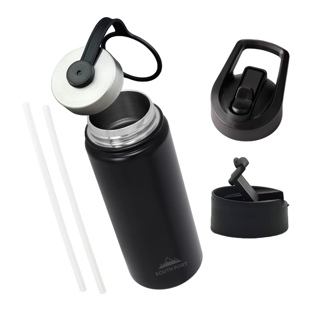 Botella Térmica Deportiva 540 Ml Gadnic 3 Tapas Acero Inoxidable Outlet