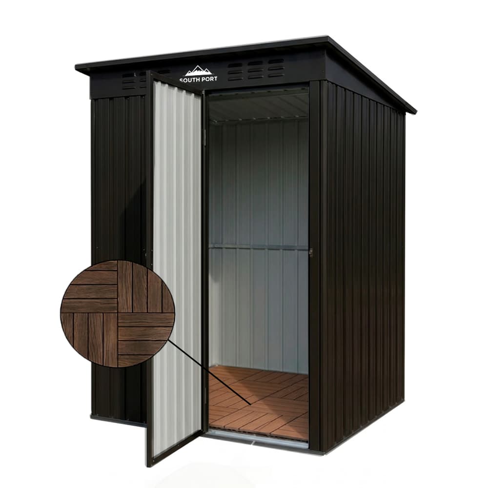Cobertizo Exterior South Port By Gadnic Acero Galvanizado Caseta Depósito Jardín Obrador 187x151x91cm Outlet