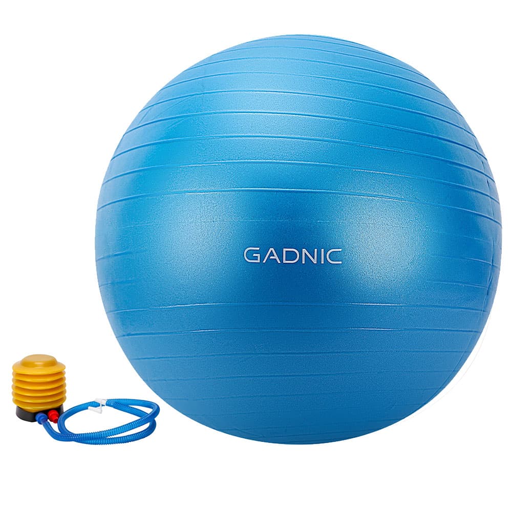 Pelota De Yoga Gadnic 60cm Esferodinamia Pilates Fitness Con Inflador Anti Burst