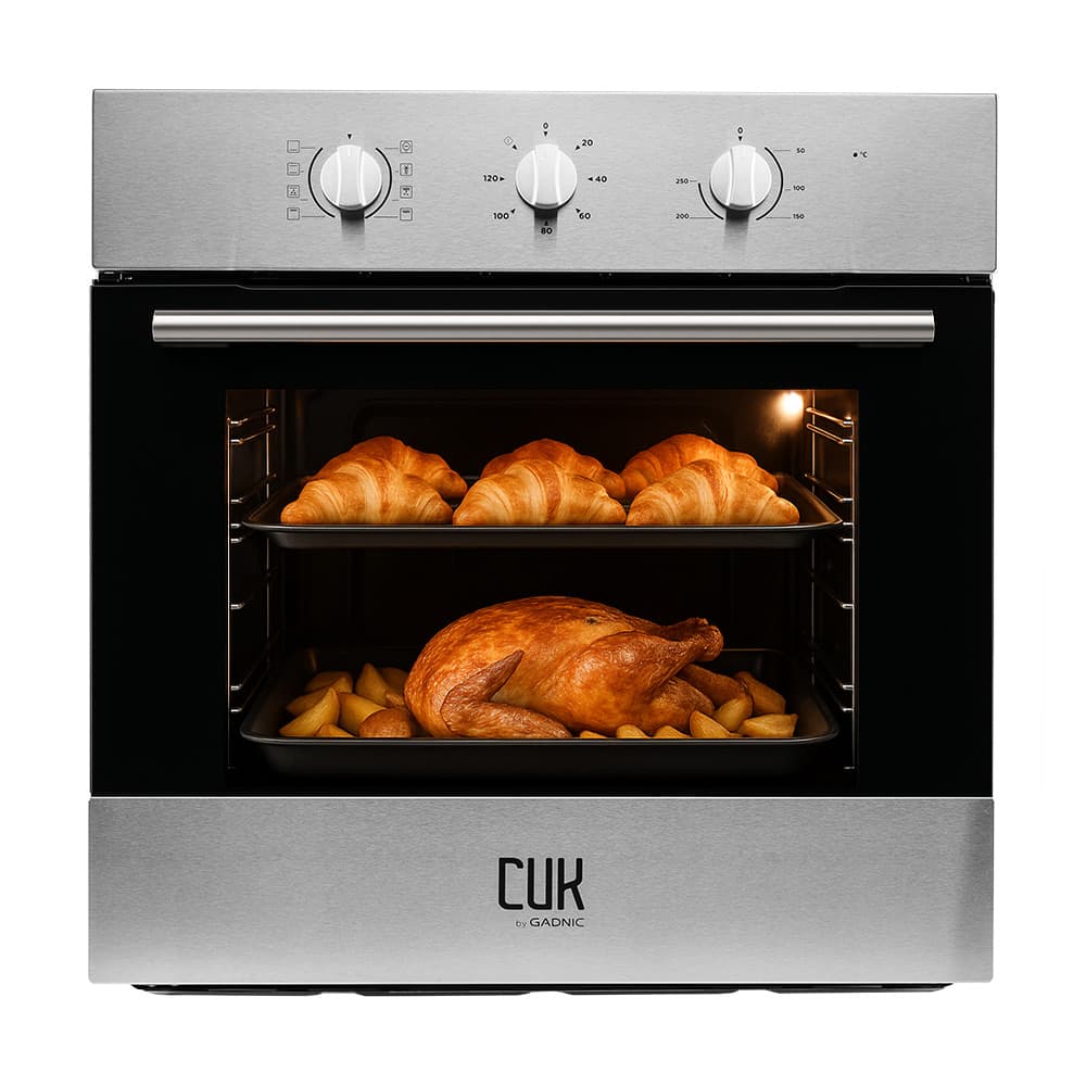 Horno Electrico Empotrable Gadnic Conveccion Multifuncion Coccion Uniforme Diseño Integrado Cocina