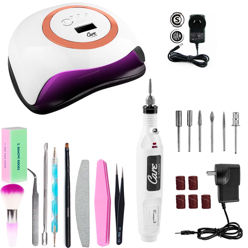 KIT Cabina Para Uñas UV Bq1 + Torno Para Uñas T102 Gadnic