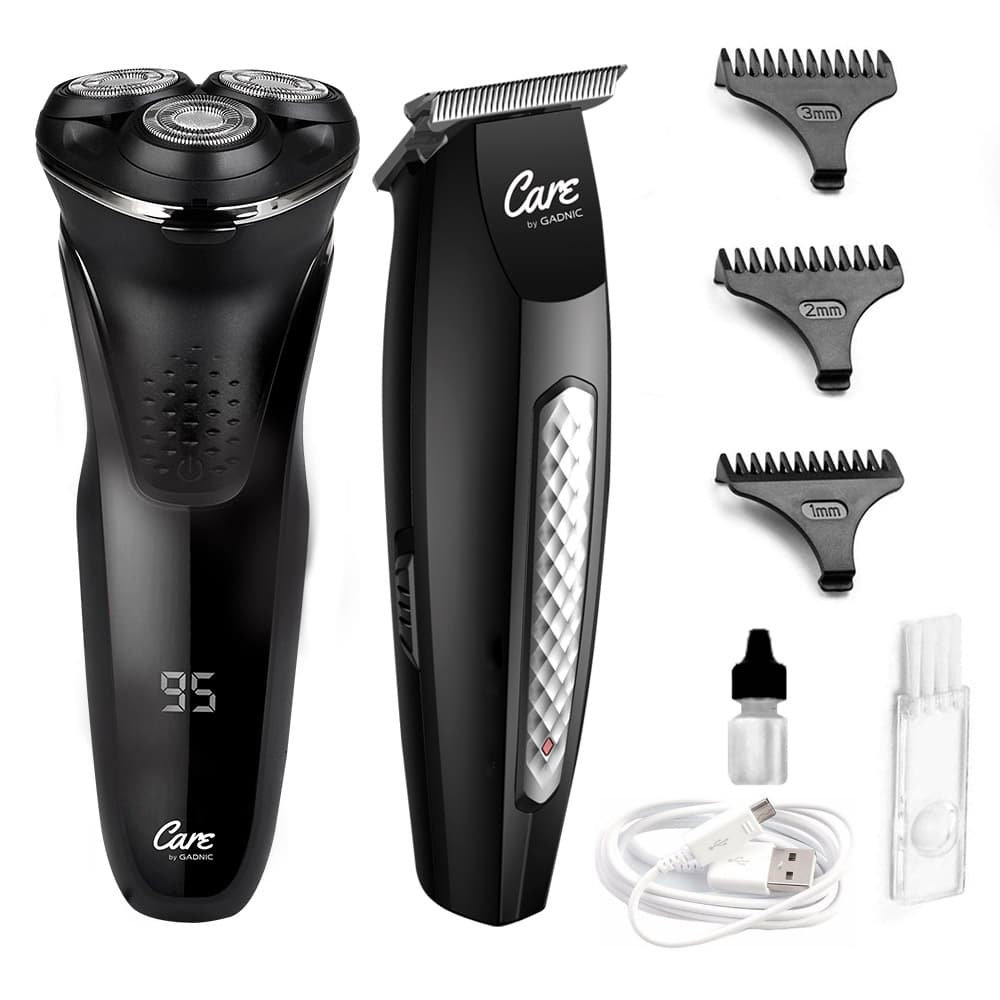 Kit barberia Afeitadora Wet-Dry Gadnic + Patillera Profesional 