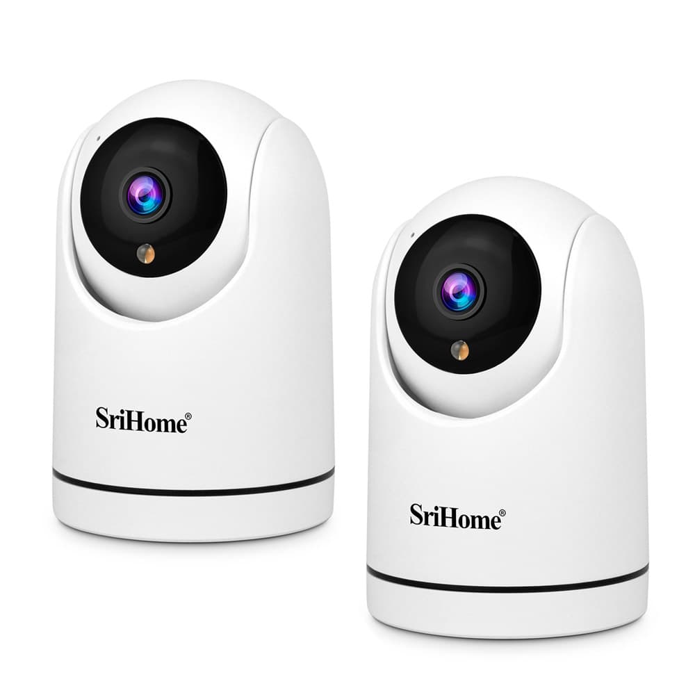 Kit X2 Cámara De Seguridad Srihome 1080p Audio Bidireccional 