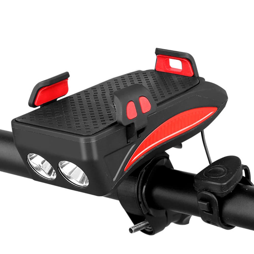Luz de Bicicleta Gadnic Con Soporte Celular y Power Bank Led  Bocina 