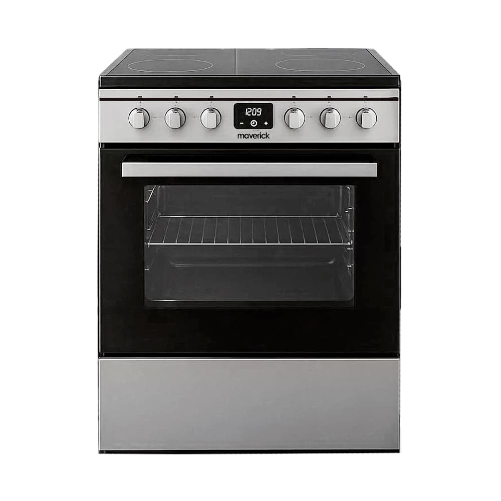Cocina Eléctrica Vitrocerámica Maverick 60cm Calor Uniforme Cocción 360° Luz Interna Puerta De Doble Vidrio 