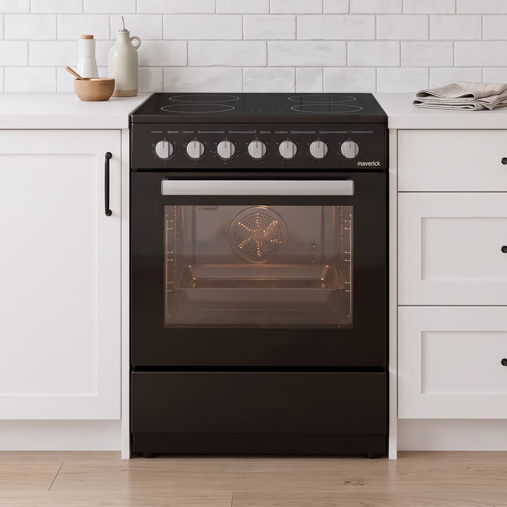 Cocina Eléctrica Vitrocerámica Maverick 50 cm con Horno  Y 4 Zonas