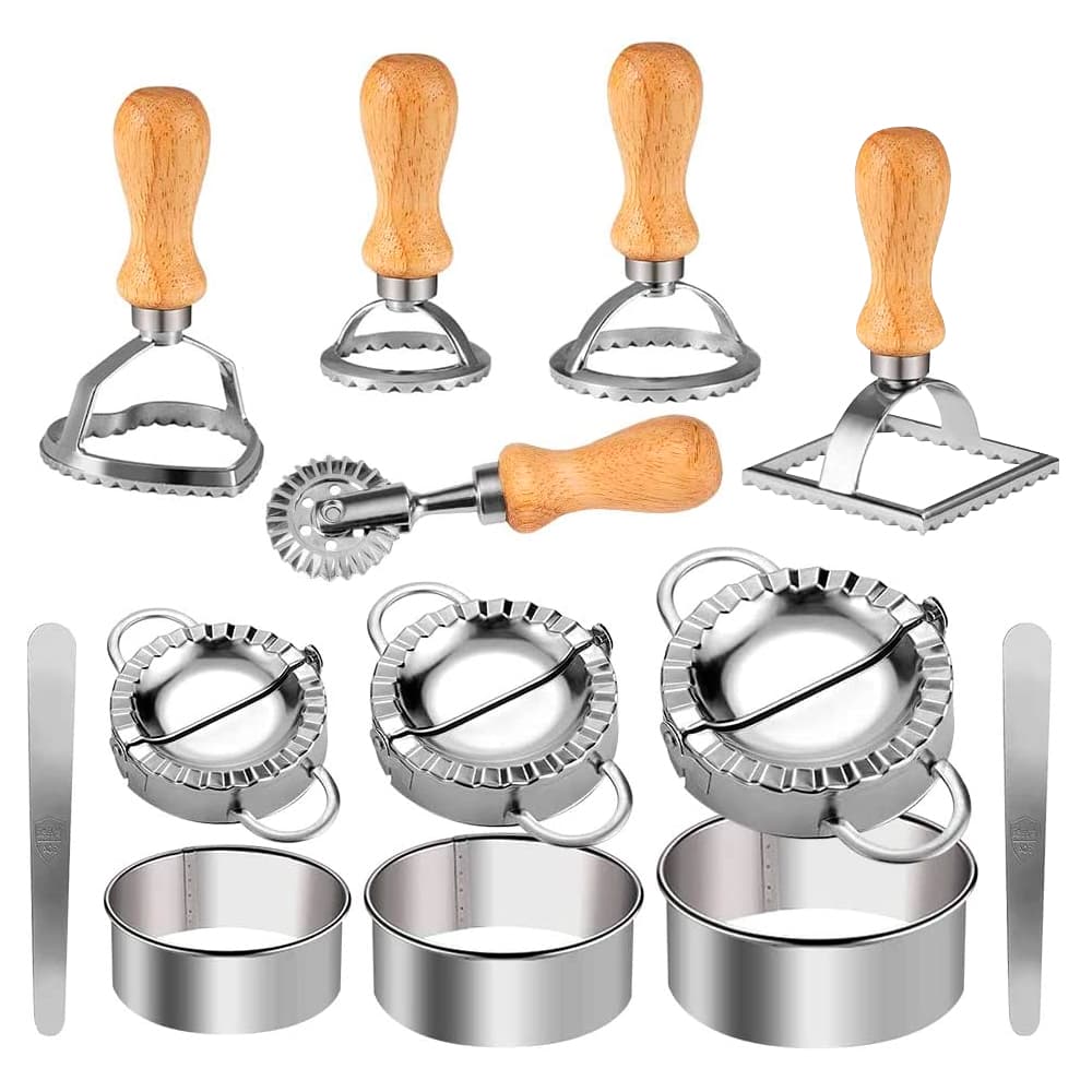 Set x 13 Cortantes de Pasta Empanadas Maddy Gadnic Acero Inoxidable