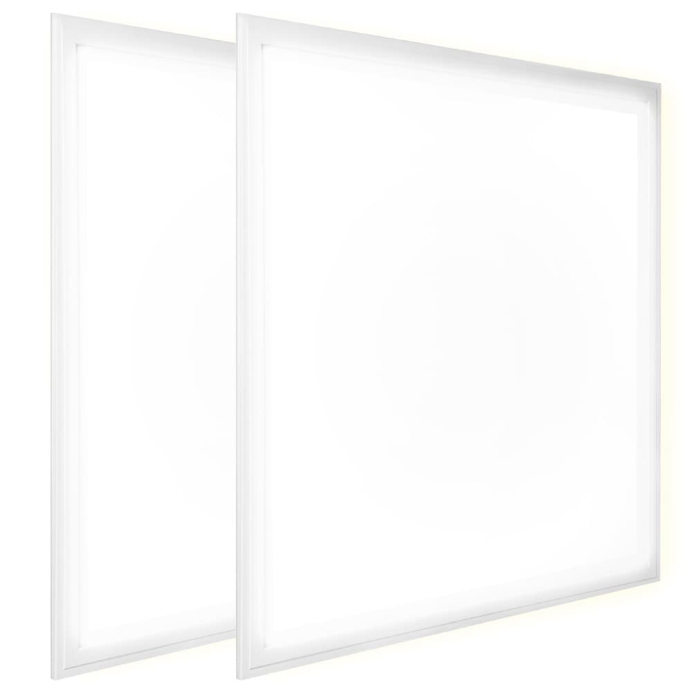 2x Plafon Empotrable Lampara techo Led Gadnic PNL48 Cuadrado 48W CalidoFrio 3000K6000K KIT