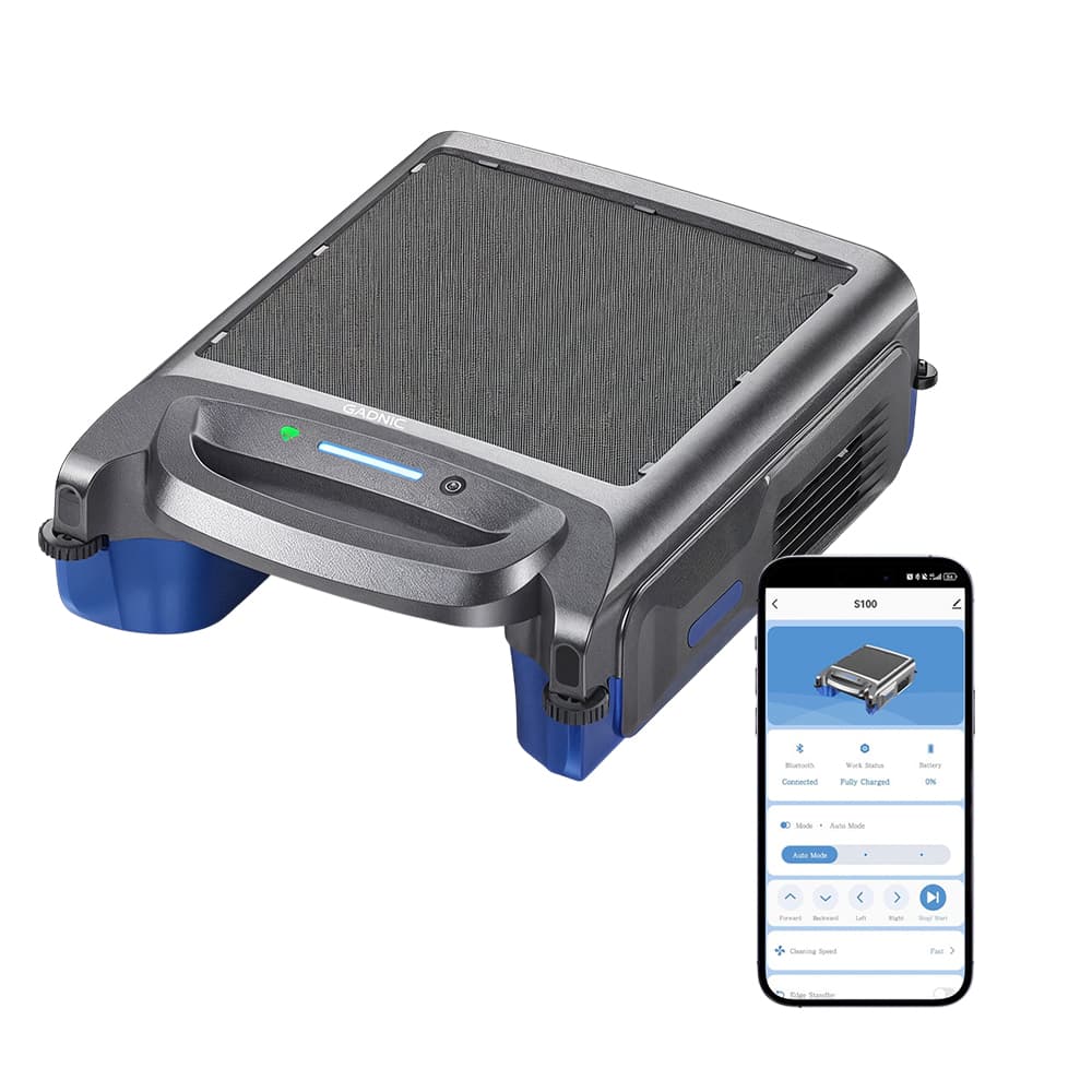 Robot Skimmer Limpia Piletas Solar Gadnic Automático Con App Inalámbrico 