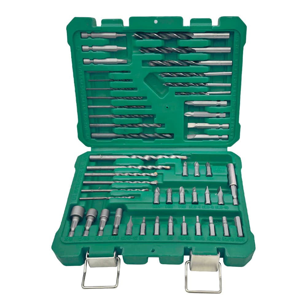 Set De Mechas Y Puntas Bron By Gadnic 50 Piezas Para Metal Madera Mamposteria Con Estuche Rigido