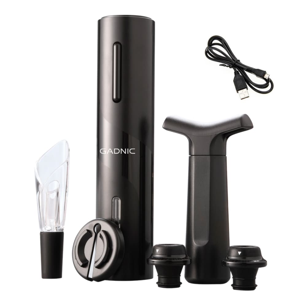 Kit de Vino Gadnic Sacacorchos Eléctrico Decantador Bomba de Vacío
