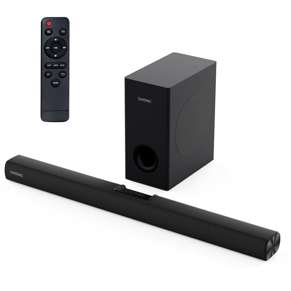 Barra de Sonido Gadnic Nova 120 21 Canales Subwoofer 65” Conexión Inalámbrica 120W Outlet