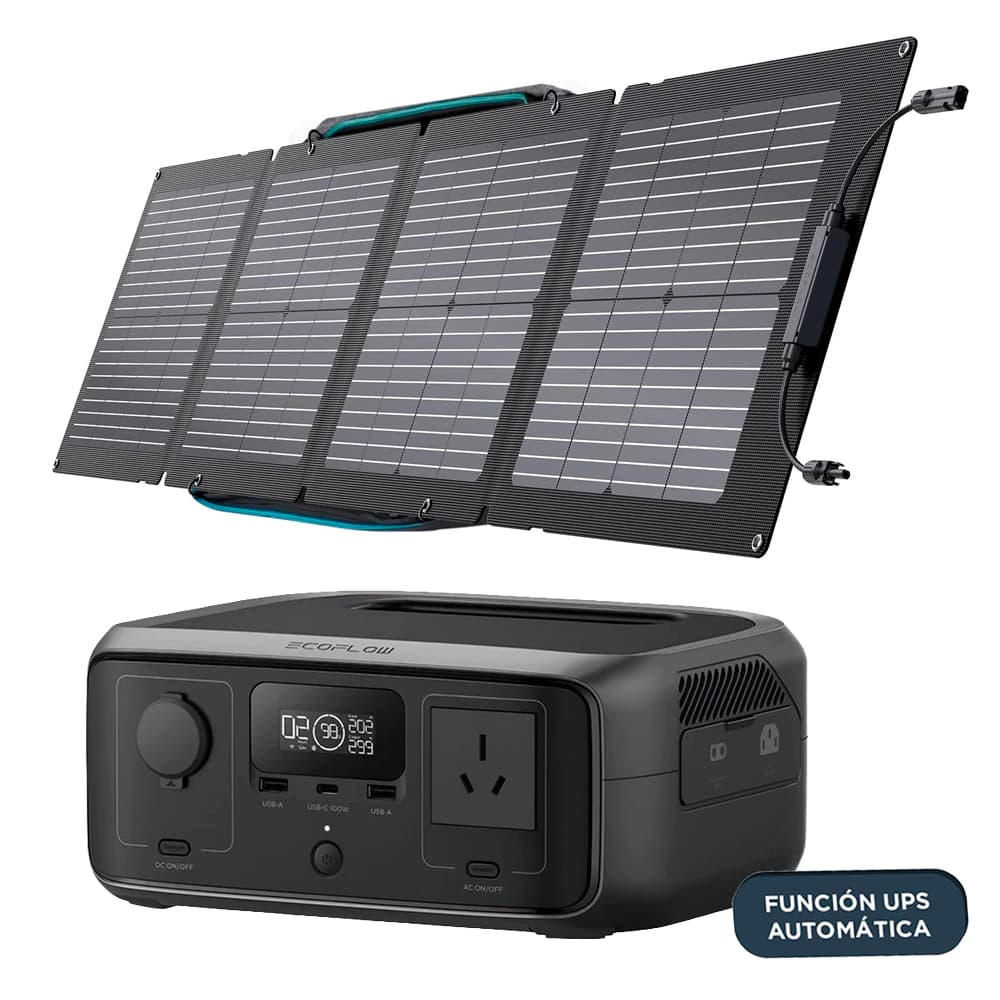 Kit Estación De Energía EcoFlow River 3 Y Panel Solar 110W