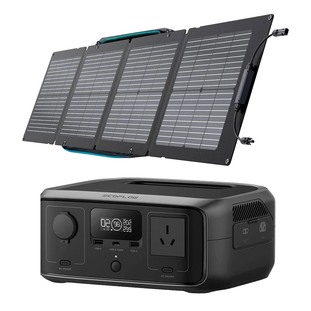 Kit Estación de Energía Ecoflow River 3 UPS Y Panel Solar 110W