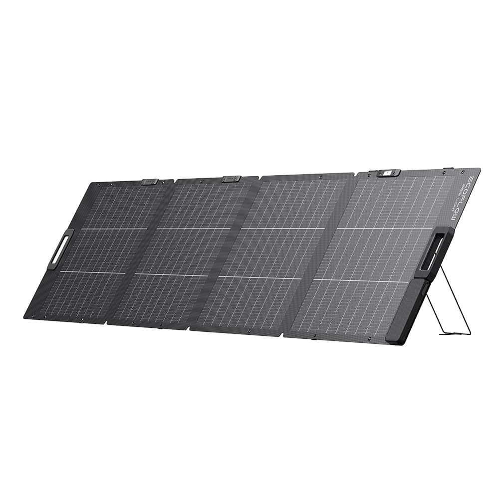 Panel Solar Portátil EcoFlow Diseño Bifacial 220W Eficiencia Conversión Hasta 25%