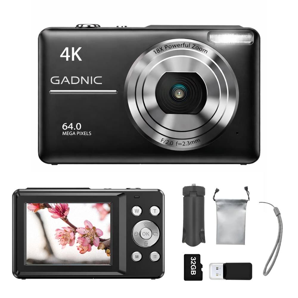 Cámara Digital Gadnic Fotos 64 mp Y Video 4K Portátil 8 Filtros Outlet