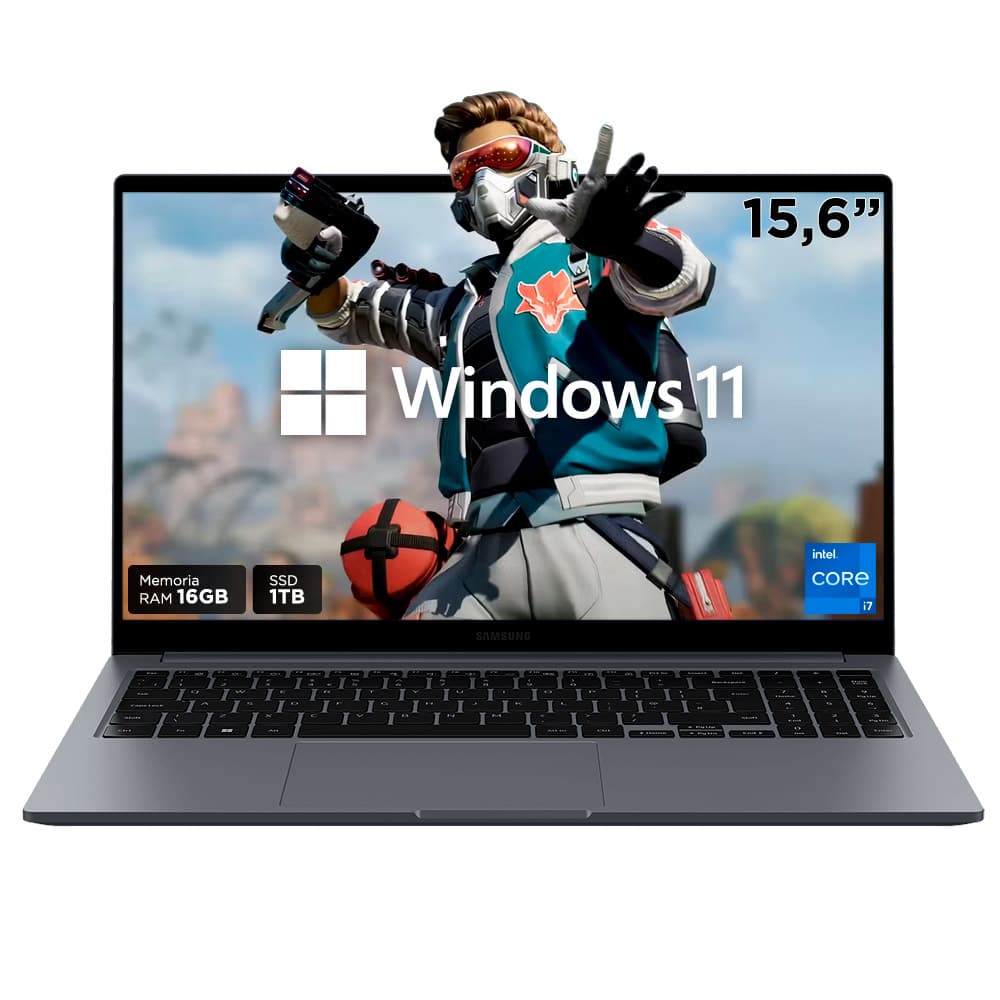 Notebook Samsung Galaxy Book4 15,6" Intel® Core™ i7 RAM 16 GB