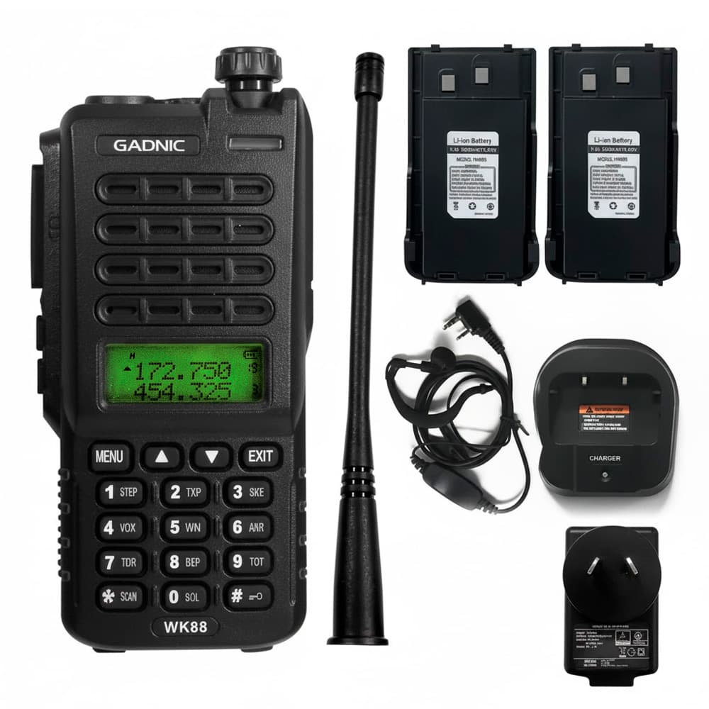 Handy Gadnic WK88 Bi-Banda 10w 128CH Hasta 12km  2 Baterías y Manos Libres Outlet