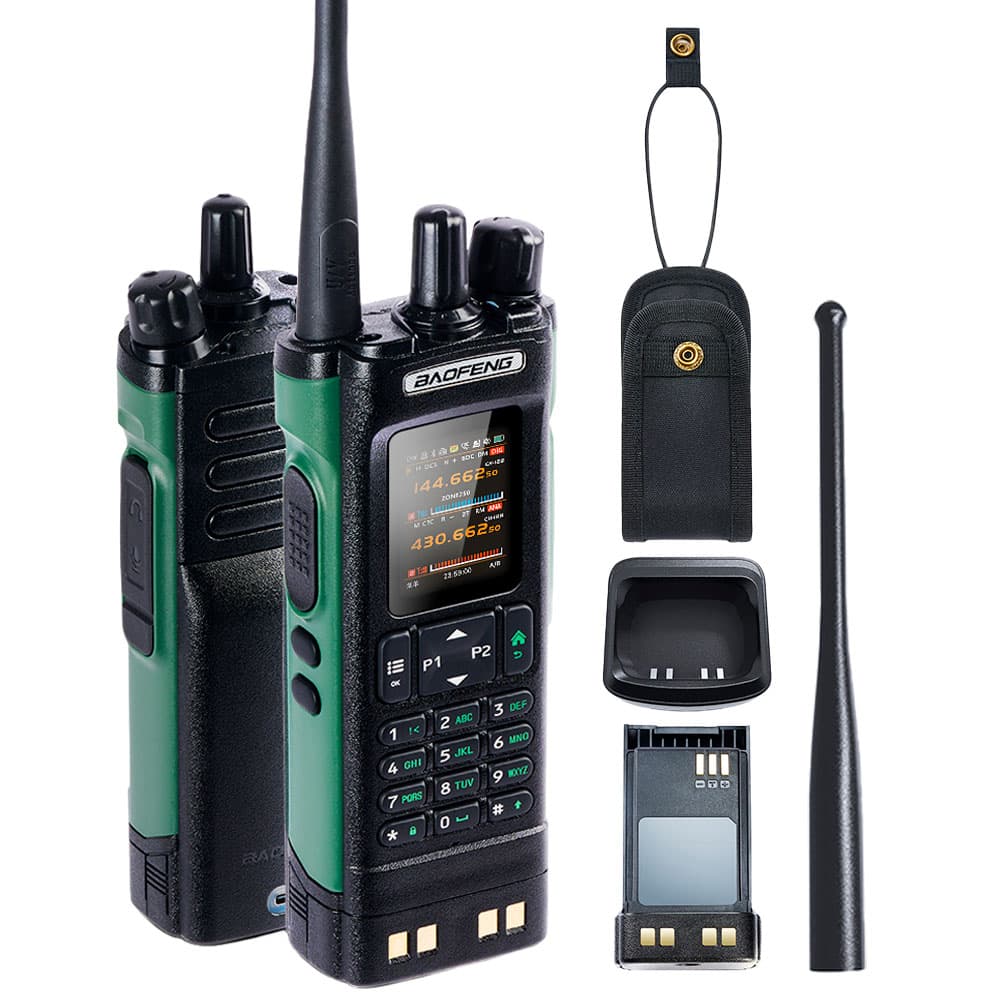Handy Baofeng DM 32UV Doble Banda VHF UHF Digital Analogico 8W Pantalla 20 Pulgadas Bateria 2500mAh